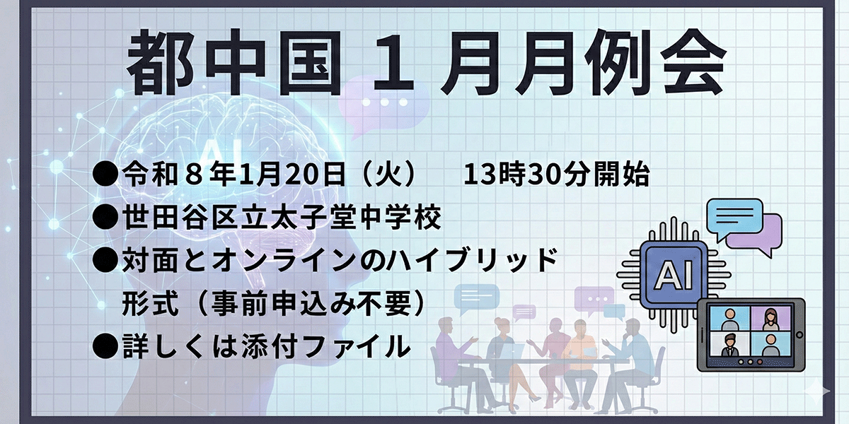 令和7年度都中国1月月例会(話す聞く)